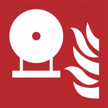Brandschutzzeichen F013 nach DIN ISO 7010 - 100mm